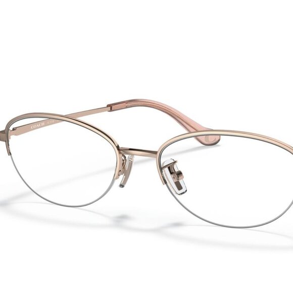 Coach HC5136 9331 Eyeglasses – Shiny Rose Gold Metal Frame 53-17-140 - Picture 1 of 4